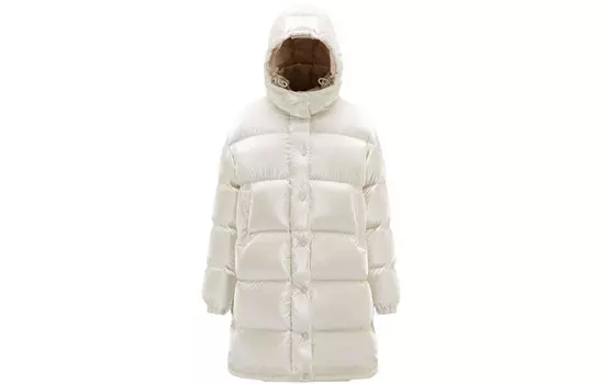 Пуховик женский белый Moncler