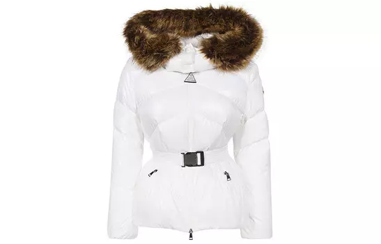 Пуховик женский белый Moncler