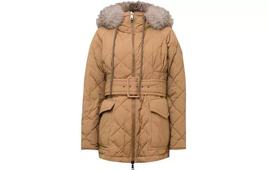 Пуховик женский бежевый Moncler