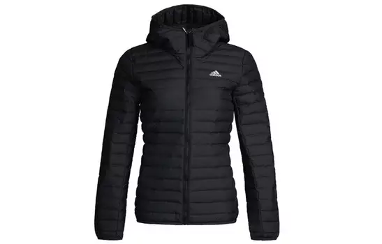 Пуховик женский черный Adidas, черный
