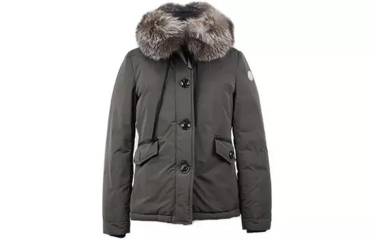 Пуховик женский хаки Moncler