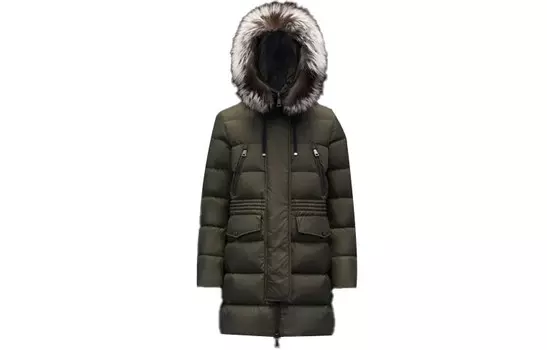 Пуховик женский хаки Moncler