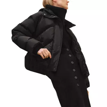Пуховик женский Hermes, черный