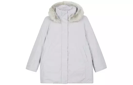 Гибридное пуховое пальто Uniqlo, 02 светло-серый