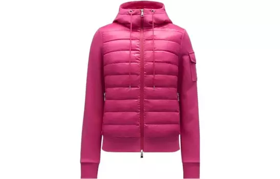Пуховик женский розовый Moncler, розовый