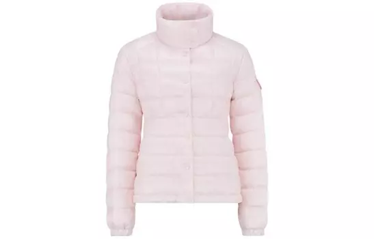 Пуховик женский розовый Moncler, розовый