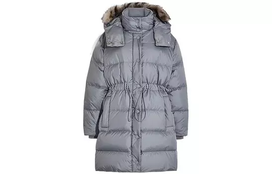 Пуховик женский серый Coach