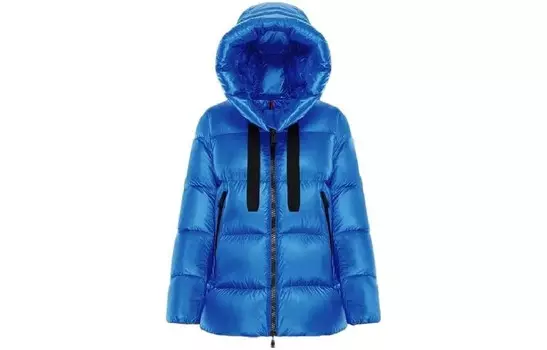 Пуховик женский синий Moncler
