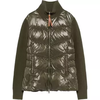 Пуховик женский зеленый Moncler