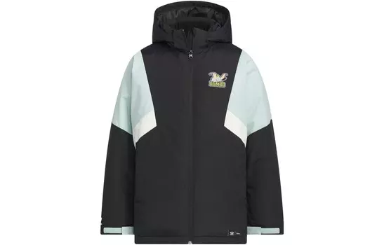 Пуховики/жилеты Adidas, черный/белый