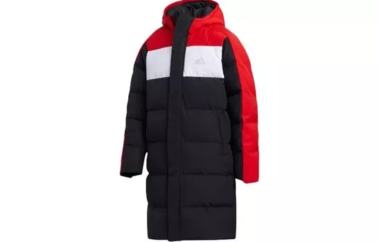 Пуховики/жилеты Adidas, черный/красный/белый