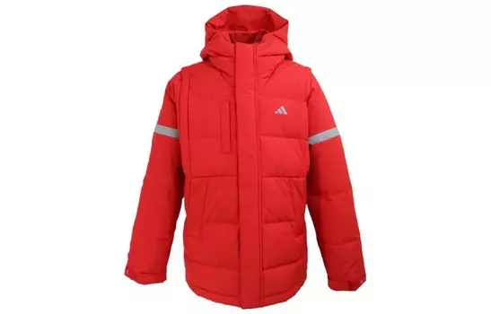 Пуховики/жилеты Adidas, красный
