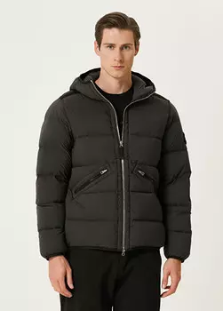Пуховое пальто Stone Island, антрацит