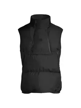 Пуховой жилет Aire с капюшоном Moncler, черный