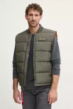 Пуховый жилет Alpha Industries, зеленый