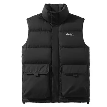 Пуховый жилет унисекс Jeep, черный