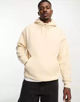 Pull&Bear — бежевая толстовка с капюшоном