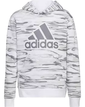 Пуловер adidas Kids All Over Print Liquid Camo Hooded Pullover, белый