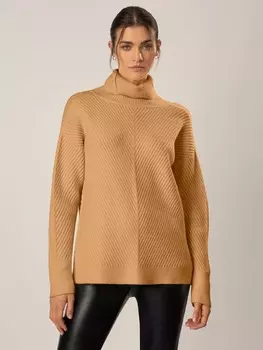 Пуловер APART Rollkragenpullover, коричневый