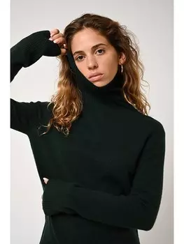 Пуловер AUTHENTIC CASHMERE Kaschmir-Rollkragenpullover Fornet, темно-зеленый