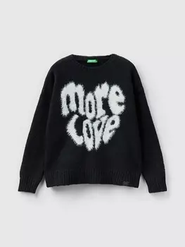 Пуловер Benetton Pullover, черный