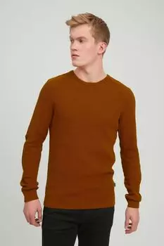 Пуловер BLEND Strick, коричневый