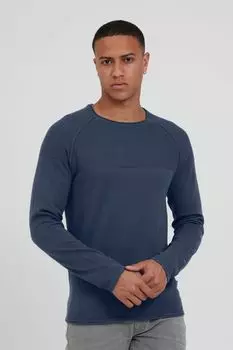 Пуловер BLEND Strick, синий