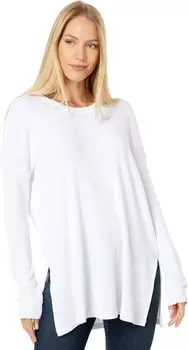 Пуловер bobi Los Angeles Drop Shoulder Tunic, белый