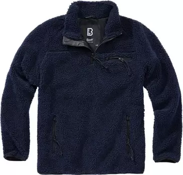 Пуловер Brandit Teddyfleece Troyer, синий