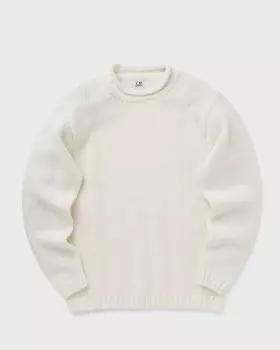 Пуловер C.P. Company Lambswool Grs Boxy Mock Neck Knit, цвет gauze white