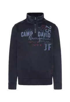 Пуловер CAMP DAVID Strick, синий