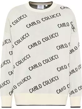 Пуловер Carlo Colucci Strick Daves, белый