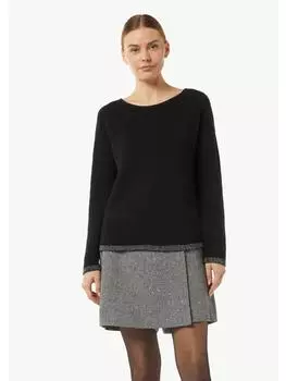 Пуловер comma CI Strickpullover langarm, черный