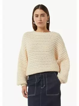 Пуловер comma CI Strickpullover langarm, кремовый