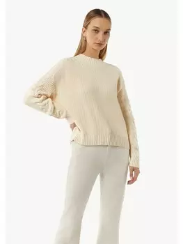 Пуловер comma CI Strickpullover langarm, кремовый