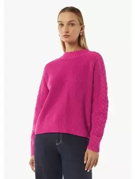 Пуловер comma CI Strickpullover langarm, розовый