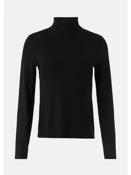 Пуловер comma Strickpullover langarm, черный