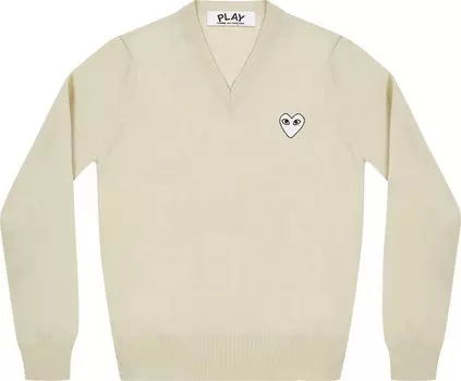 Пуловер Comme des Garons PLAY Heart Pullover 'Beige', загар