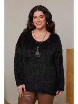Пуловер Curvy Lady, черный