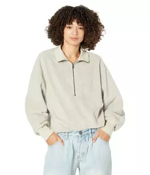Пуловер Dylan by True Grit, Sherpa Modern Zip Pullover Sweatshirt