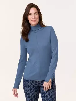 Пуловер EDITION Rollkragenpullover, синий