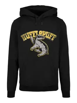 Пуловер F4NT4STIC Basic Harry Potter Hufflepuff Sport Emblem, черный