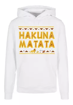 Пуловер F4NT4STIC Basic Hoodie Disney Knig der Lwen Hakuna Matata The Lion King, белый