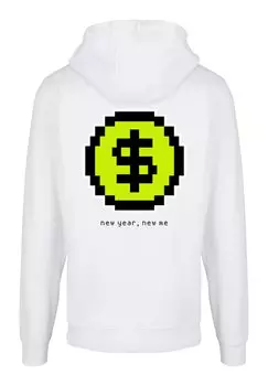 Пуловер F4NT4STIC Basic Hoodie SIlvester Party Happy People Only, белый