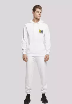 Пуловер F4NT4STIC Basic Hoodie Star Wars Resistance Droids Chest Print, белый