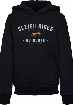 Пуловер F4NT4STIC Hoodie Schlittenfahren Weihnachten Christmas, черный