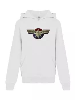 Пуловер F4NT4STIC Marvel Captain Marvel Chest Emblem, белый