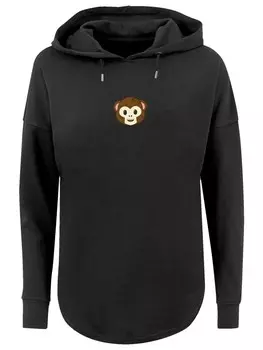 Пуловер F4NT4STIC Oversized emoji couture smiling monkey furry face, черный