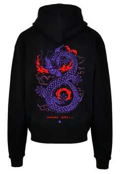 Пуловер F4NT4STIC Ultra Heavy Hoodie Drache Feuer Japan, черный