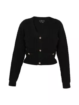 Пуловер faina Cardigan, черный